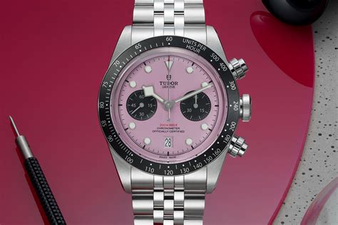 tudor black bay chrono pink price|tudor black bay chrono 2021.